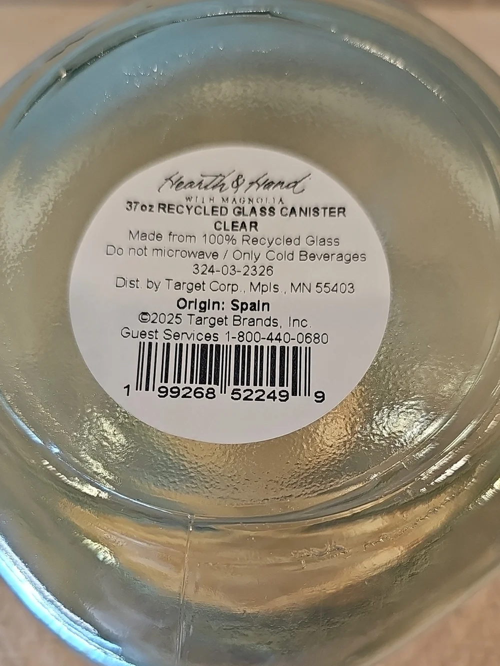Hearth & Hand Recycled Glass 3 Pc. Canister Set